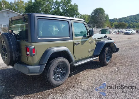 2025 Jeep Wrangler 2-Door Sport 4X4 z USA, uszkodzony, nr VIN 1C4PJXAN2SW524622